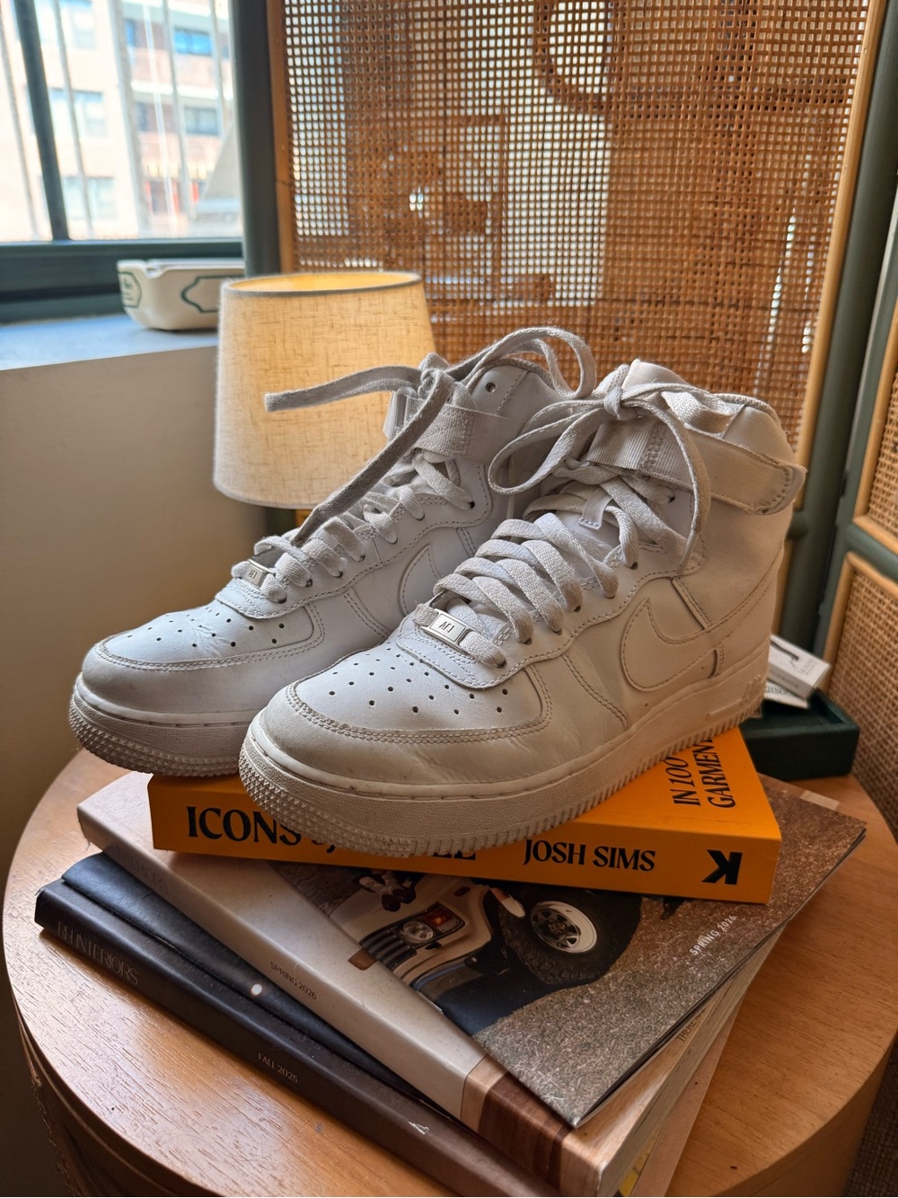Nike Air Force 1 High ’07 Triple White GS Youth 7Y Sneakers DH2943-111